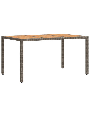 Set da pranzo per esterni 7 pz Grigio chiaro e grigio scuro