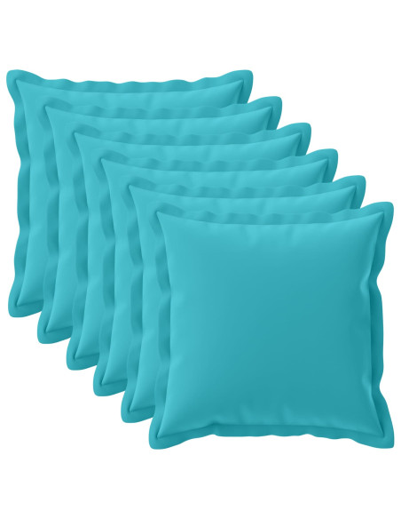 Federa 6 pz HOUTEN Turchese 80 x 80 cm Poliestere