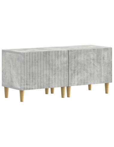 Mobile TV LED a 5 pezzi Grigio Cemento Legno ingegnerizzato