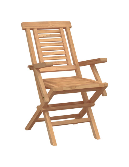 Set da Giardino 5 pz Marrone Legno di teak solido