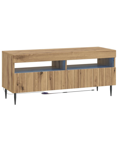 Mobile TV LED a 5 pezzi Rovere Artigianale Legno ingegnerizzato