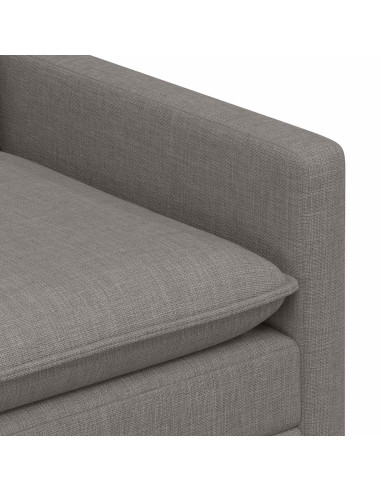 Set di divani 2 pz Tortora Tessuto
