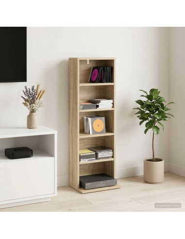 Mobile per CD Rovere Sonoma 33 x 23,5 x 97,5 cm