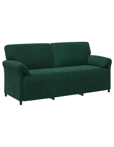 Set di divani 2 pz Verde Scuro Velluto