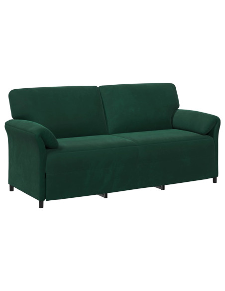 Set di divani 2 pz Verde Scuro Velluto