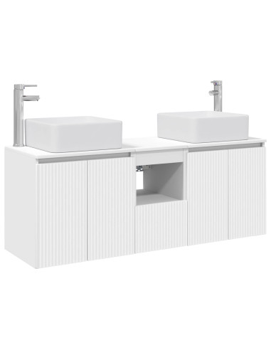 Set di Armadi da Bagno 3 pz Bianco 49,5 x 41 x 63 cm