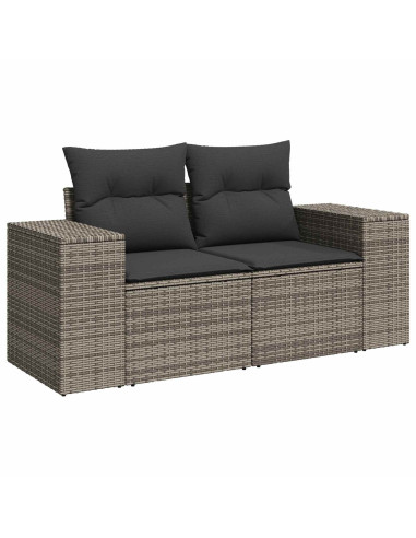 Set di divani 8 pz Grigio e Grigio Scuro