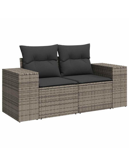 Set di divani 8 pz Grigio e Grigio Scuro