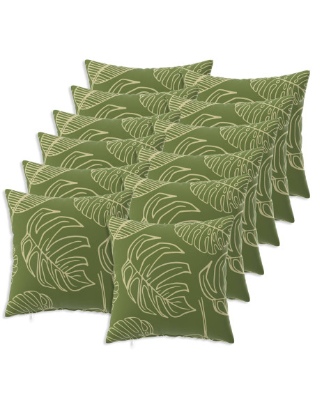 Federa 12 pcs HEERLEN Design a foglia 45 x 45 cm Poliestere