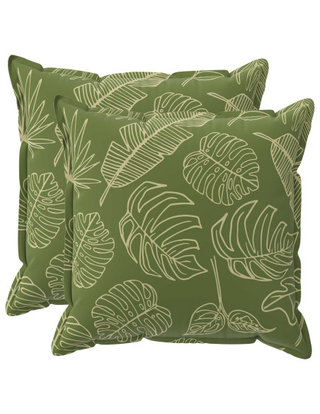 Federa 2 pz HOUTEN Design a foglia 55 x 55 cm Poliestere
