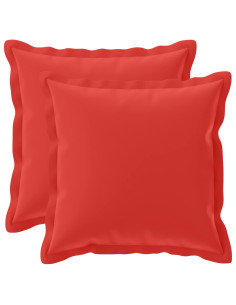 Federa 2 pz HOUTEN Rosso 35 x 35 cm Poliestere