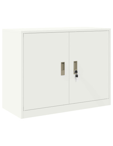 Armadio 2 pz Bianco 90 x 40 x 175 cm Acciaio Bloccabile