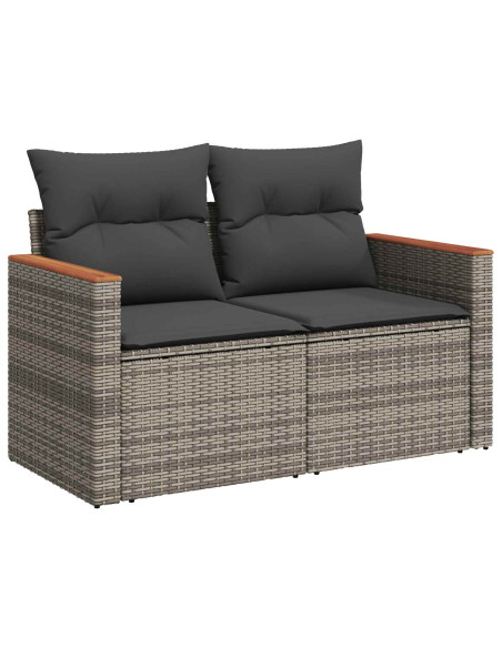 Set di divani 8 pz Grigio e Grigio Scuro