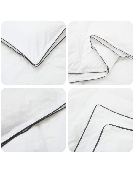 Set di Piumoni 3 pz Bianco Bambù