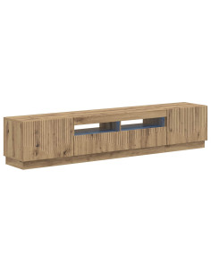 Mobile TV LED a 5 pezzi Rovere Artigianale Legno ingegnerizzato