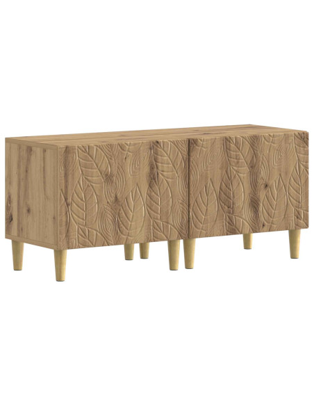 Mobile TV LED a 5 pezzi Rovere Artigianale Legno ingegnerizzato
