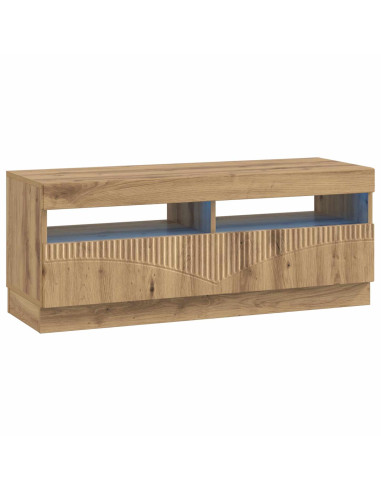 Mobile TV LED a 5 pezzi Rovere Artigianale Legno ingegnerizzato