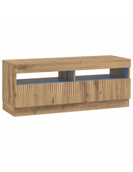 Mobile TV LED a 5 pezzi Rovere Artigianale Legno ingegnerizzato