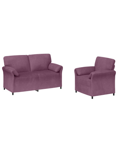Set di divani 2 pz Viola Velluto