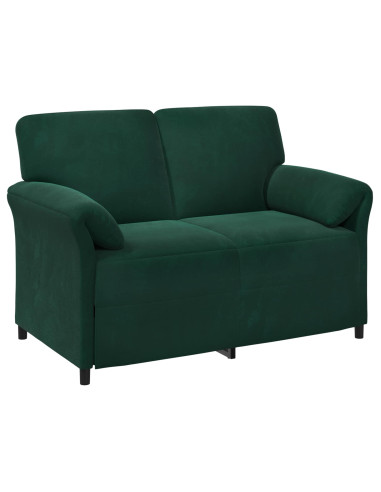Set di divani 2 pz Verde Scuro Velluto