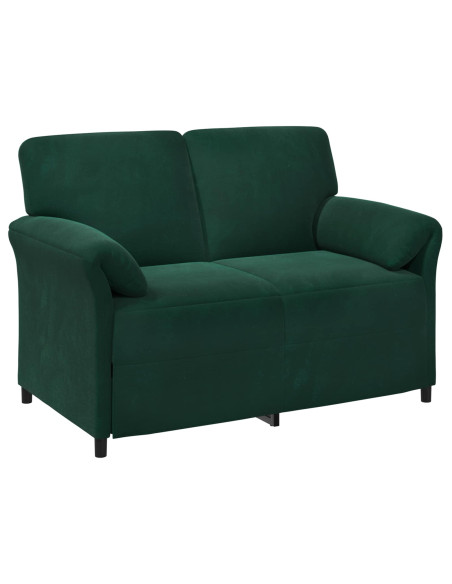 Set di divani 2 pz Verde Scuro Velluto