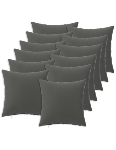 Federa 12 pcs HEERLEN Antracite 50 x 50 cm Poliestere