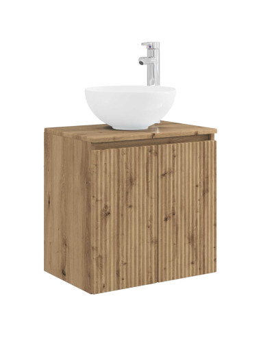 Set di Armadi da Bagno 3 pz Rovere Artigianale