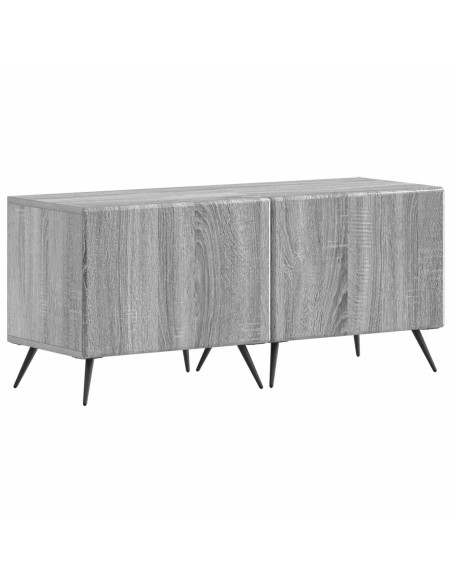 Mobile TV LED a 5 pezzi Sonoma grigio Legno ingegnerizzato