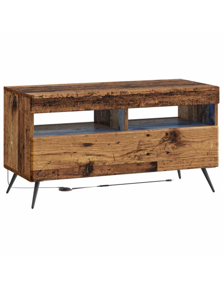 Mobile TV LED a 5 pezzi Legno antico Legno ingegnerizzato