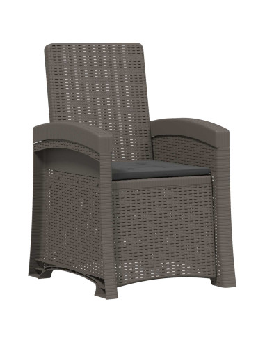 Set da Pranzo per Giardino 5 pz Grigio chiaro e Antracite PP