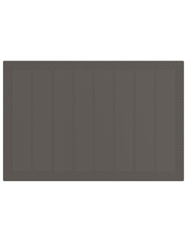 Set da Pranzo per Giardino 5 pz Grigio chiaro e Antracite PP