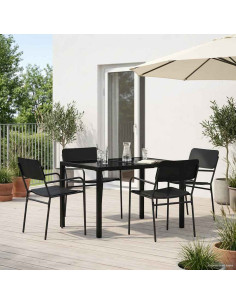 Set Mobili da Esterno 5 pz Antracite Acciaio