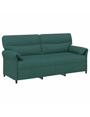 Set di divani 2 pz Verde Scuro Tessuto