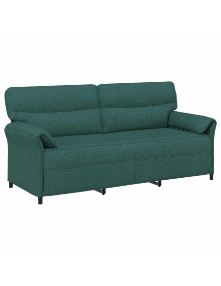 Set di divani 2 pz Verde Scuro Tessuto