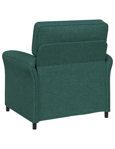 Set di divani 2 pz Verde Scuro Tessuto
