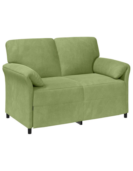 Set di divani 2 pz Verde chiaro Velluto
