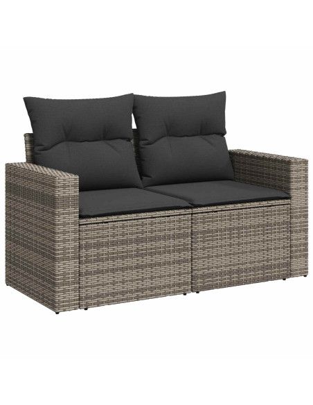 Set di divani 8 pz Grigio e Grigio Scuro