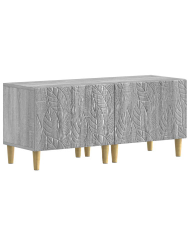 Mobile TV LED a 5 pezzi Sonoma grigio Legno ingegnerizzato