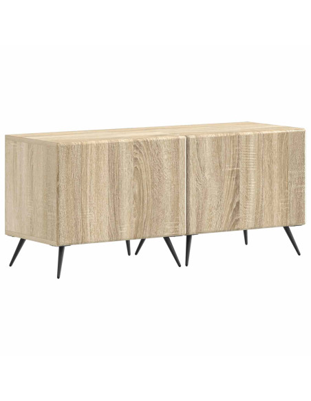 Mobile TV LED a 5 pezzi Rovere Sonoma Legno ingegnerizzato