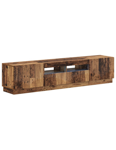 Mobile TV LED a 5 pezzi Legno antico Legno ingegnerizzato