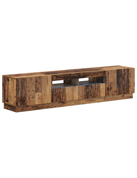 Mobile TV LED a 5 pezzi Legno antico Legno ingegnerizzato