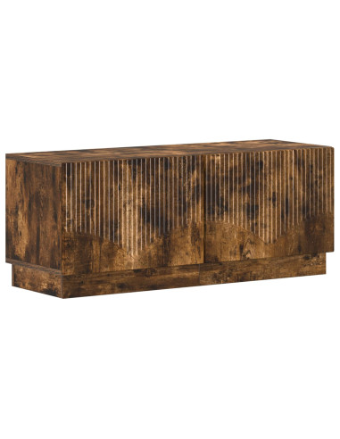 Mobile TV LED a 5 pezzi Rovere Fumo Legno ingegnerizzato