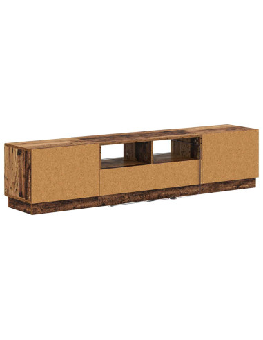 Mobile TV LED a 5 pezzi Legno antico Legno ingegnerizzato