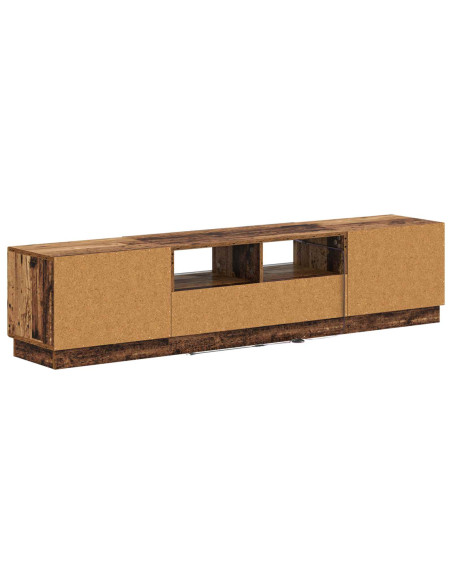Mobile TV LED a 5 pezzi Legno antico Legno ingegnerizzato