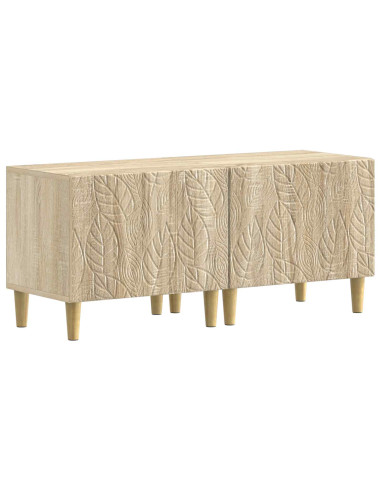 Mobile TV LED a 5 pezzi Rovere Sonoma Legno ingegnerizzato