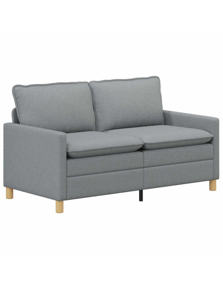 Set di divani 2 pz Grigio Chiaro Tessuto
