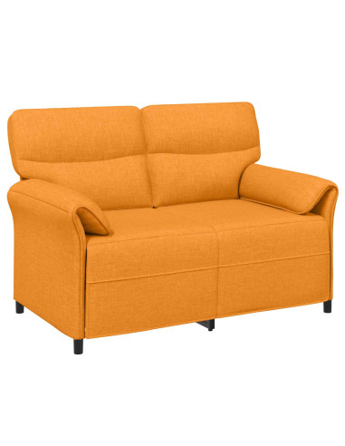 Set di divani 2 pz Giallo Scuro Tessuto