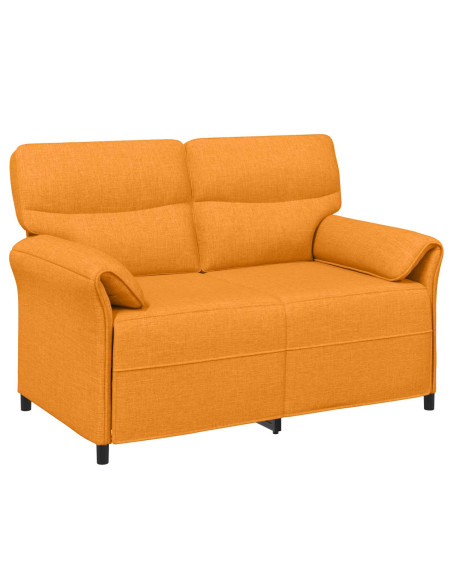 Set di divani 2 pz Giallo Scuro Tessuto