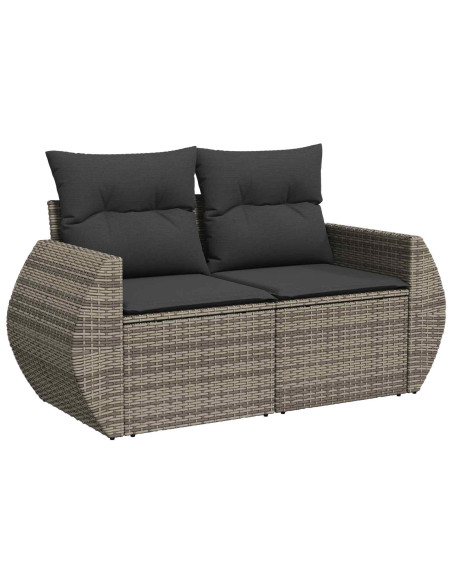Set di divani 8 pz Grigio e Grigio Scuro