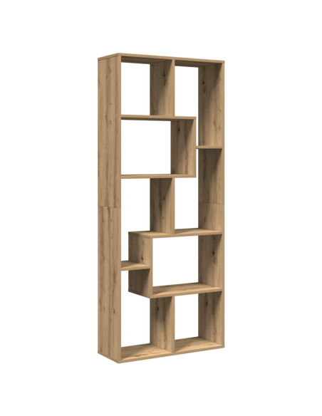 Libreria Divisorio Rovere Artigianale 67x25x161,5 cm Truciolato
